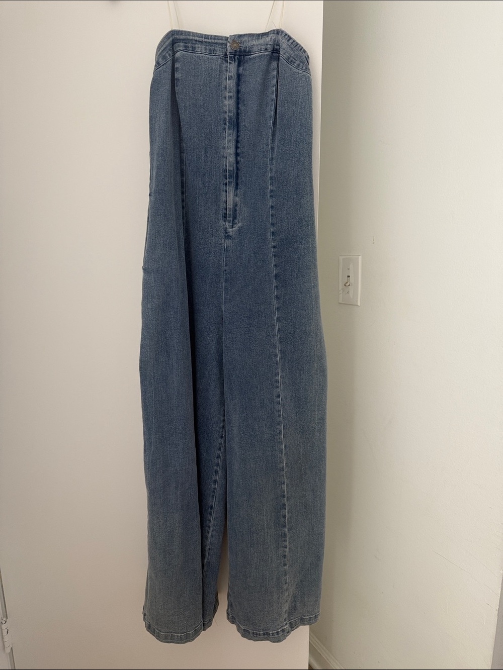 Mustard Seed Wide Leg Denim tube jumpsuit